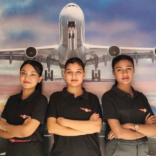 Millennium students in uniform at the academy